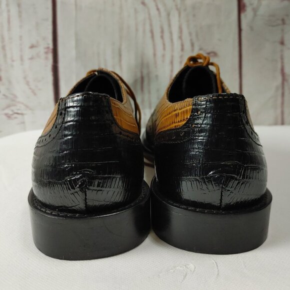 Stacy Adams Memory Foam Reptile Animal Print Two Tone Dress Shoes Size 15 NWOT main image 10